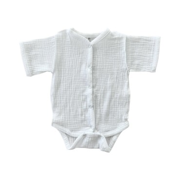 Боди на кнопках с коротким рукавом 56-62 см цвет: белый Т-172 / М-172