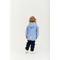 Куртка демисезонная 92-98 см Софтшелл Softshell цвет: серо-голубой 161-133