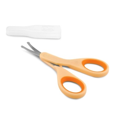 Ножницы с защитным колпачком 0м+Chicco цвет: Orange