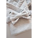 Комплект на выписку из роддома 6 предметов Bunnyphant цвет: серый + пандочки и львята 0321