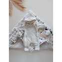 Комплект на выписку из роддома 6 предметов Bunnyphant цвет: серый + пандочки и львята 0321
