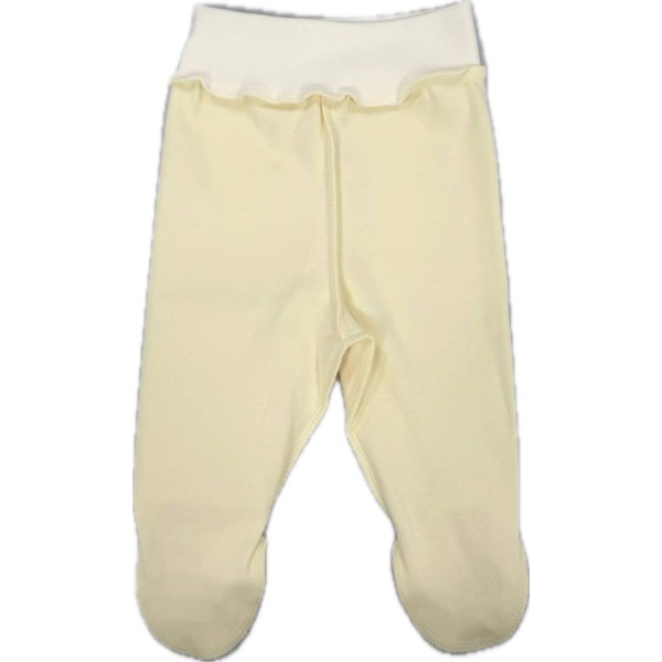Ползунки для малыша 50 см Newborn однотонные: крем-брюле Т-132/О