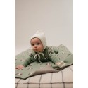 Вязаный хлопковый плед 90*90 см Совы 8060-338