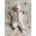 Вязаный хлопковый плед 90*90 см Желуди 8060-321