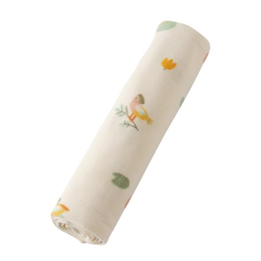 Пеленка фланелевая Buba Kids 95х115 см цвет: Утка-мандаринка