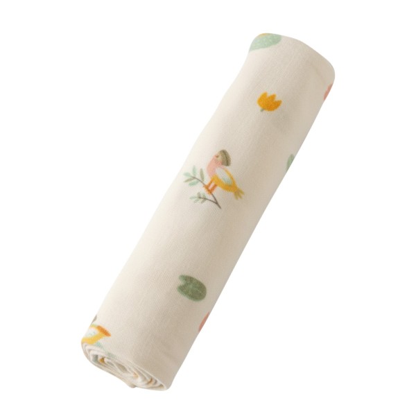 Пеленка фланелевая Buba Kids 95х115 см цвет: Утка-мандаринка