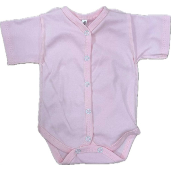 Боди с коротким рукавом на кнопках Newborn 50 см цвет: пион Т-133