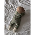 Вязаный хлопковый комбинезон 68-74 см цвет: совы 7055-338