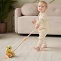 Игрушка-каталка деревянная Edda Утёнок с ручкой PAH-01001
