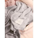 Плед ажурный 108*108 см Loomknits цвет: Светло-серый  LW24-3110-049-108/108