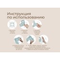 Горшок дорожный складной с многоразовой вкладкой HandyPotty 3 в 1 цвет: арктический голубой и вкладка светло-серая