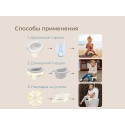 Горшок дорожный складной с многоразовой вкладкой HandyPotty 3 в 1 цвет: топленое молоко и вкладка светло-серая