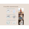 Горшок дорожный складной с многоразовой вкладкой HandyPotty 3 в 1 цвет: белый и вкладка светло-серая
