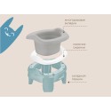 Горшок дорожный складной с многоразовой вкладкой HandyPotty 3 в 1 цвет: белый и вкладка светло-серая