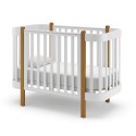 Кроватка детская с маятником на колесах Pituso Молли +автостенка цвет: натуральный К-022-6м