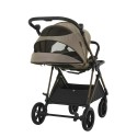 Коляска прогулочная с реверсивным блоком Pituso Carbon RX цвет: Tuareg Beige/ gold