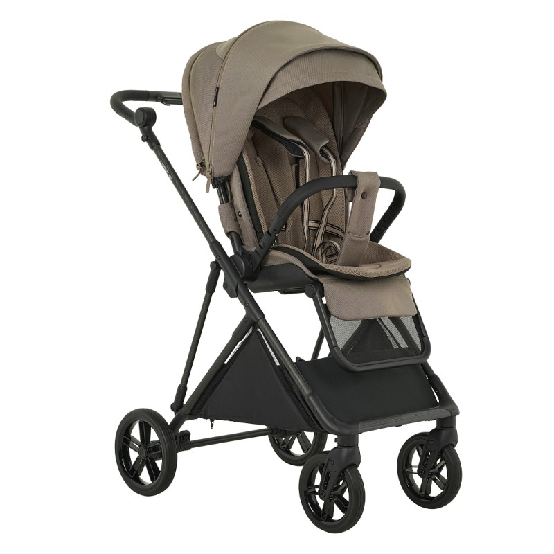 Коляска прогулочная с реверсивным блоком Pituso Carbon RX цвет: Tuareg Beige