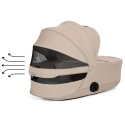 Коляска детская 2 в 1 Cybex Priam V Rosegold Style Collection цвет: Cozy Beige