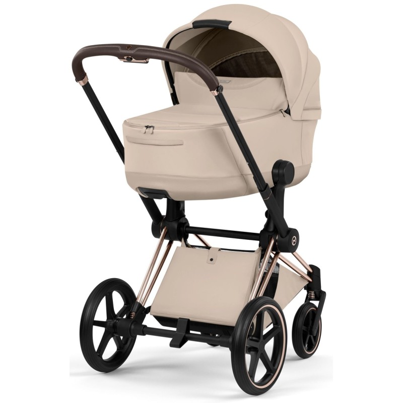 Коляска детская 2 в 1 Cybex Priam V Rosegold Style Collection цвет: Cozy Beige