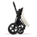 Коляска детская 2 в 1 Cybex Priam V Matt Black Collection цвет:Off White