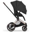 Коляска детская 2 в 1 Cybex Priam V Rosegold Style Collection цвет:Sepia Black
