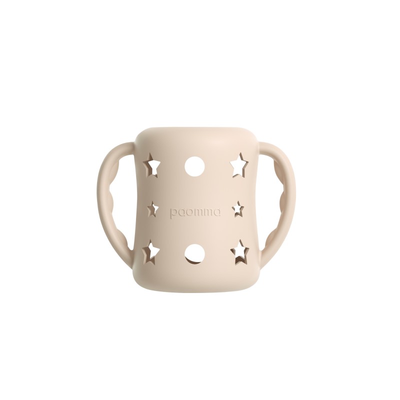 Силиконовый защитный чехол для бутылочки 160 мл Paomma цвет: almond milk PSC018