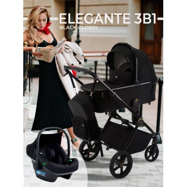 Коляска детская 3 в 1 Sweet Baby Elegante GL цвет: Black 427219
