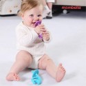 Прорезыватель-игрушка для зубов Слон из силикона Mombella цвет: голубой 8051