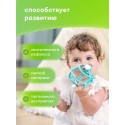 Прорезыватель-игрушка для зубов Улитка из силикона Mombella цвет: бирюзовый 00604