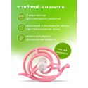 Прорезыватель-игрушка для зубов Улитка из силикона Mombella цвет: розовый 00606
