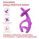Прорезыватель-игрушка для зубов Слон из силикона Mombella цвет: фиолетовый 8100