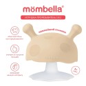 Прорезыватель-игрушка для зубов Грибочек из силикона Mombella цвет: бежевый 00127