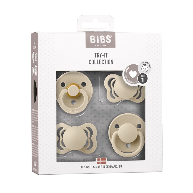 Набор пустышек 4 шт BIBS Try-it Collection 