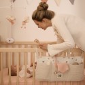 Органайзер для кроватки из крапивы рами Buba kids цвет: заповедный лес/Натуральный BKORG01-03