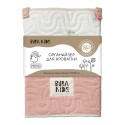 Органайзер для кроватки из крапивы рами Buba kids цвет: Кувшинка розовая/Пудра BKORG01-02