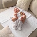 Непромокаемая пеленка 100х80 см цвет: звезды серые НП-10х8-З.06