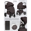 Коляска детская 2в1 со складной люлькой SBL Orso цвет: chocolate brown
