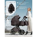 Коляска детская 2в1 со складной люлькой SBL Orso цвет: chocolate brown