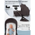 Коляска детская 2в1 со складной люлькой SBL Orso цвет: chocolate brown