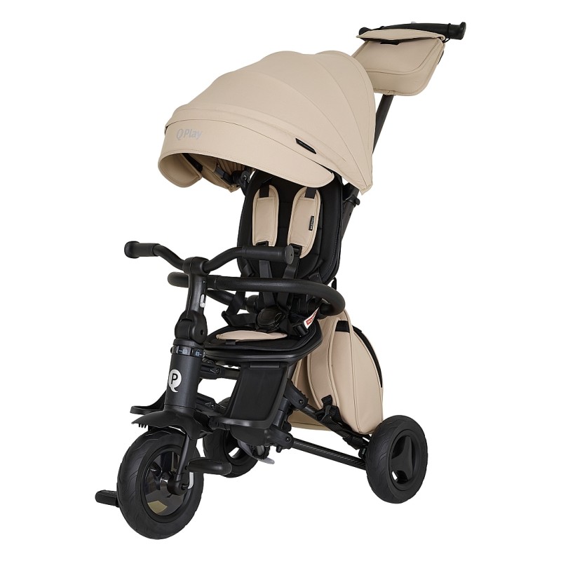 Велосипед трехколесный Qplay Nova + Carbon fiber цвет: Beige/Бежевый