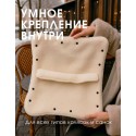 Муфта для коляски и санок МиМиМи цвет: серый бархат