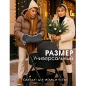 Муфта для коляски и санок МиМиМи цвет: серый бархат