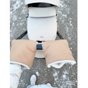 Муфты-варежки на меховой подкладке Лайт цвет: бежевый