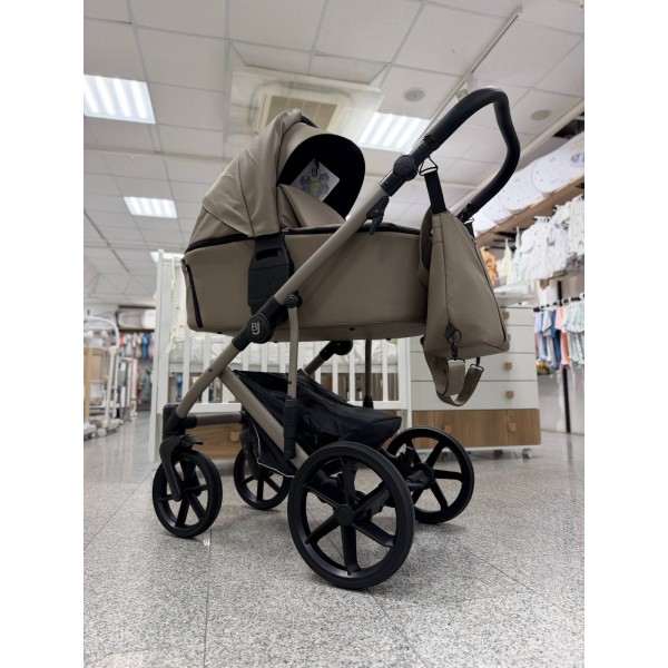 Коляска детская 2 в 1 Bjoy Mia LT кожа цвет: kashemere 10