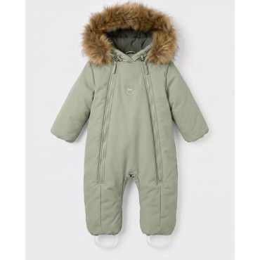 Комбинезон с опушкой Rant Polar 80 см цвет: sage green 161/3