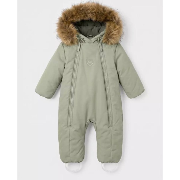 Комбинезон с опушкой Rant Polar 86 см цвет: sage green 161/3