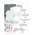 Боди с длинным рукавом Rant Mosaic green 56 см 3 шт 6775/2