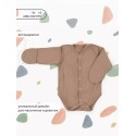 Боди с длинным рукавом Rant Mosaic beige 56 см 3 шт 6775/1