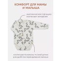 Боди с длинным рукавом Rant Hugs and Kisses brown milk 62 см 2 шт 6772-62