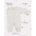 Комбинезон на молнии Rant Hugs and Kisses 56 см 2 шт sky blue 1672-56